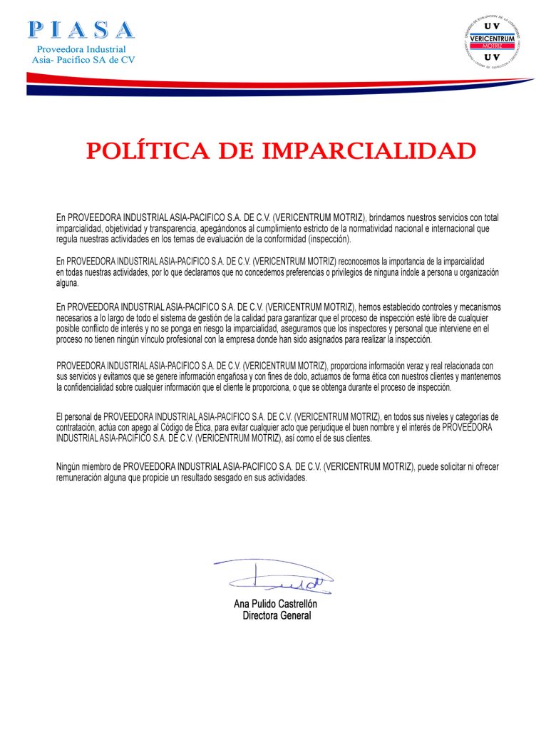 Política de Imparcialidad